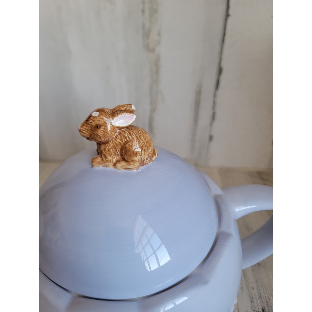 Global design Kate Williams easter teapot rabbit bunny purple vintage - Picture 4 of 16